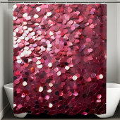 Trendy Roze Glitter Douchegordijn