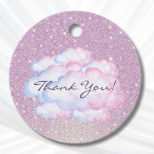 Trendy Roze Glitterwolk Bruidsdouche