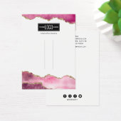 Trendy roze & Gold Agate Hair Clip display Visitekaartje (Bureau)