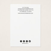 Trendy roze & Gold Agate Hair Clip display Visitekaartje (Achterkant)