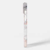 Trendy Roze Goud Geometrische Marmer Case-Mate iPhone Case (Achterkant / Links)