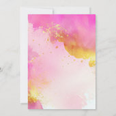 Trendy roze goud lief 16 verjaardag kaart (Achterkant)