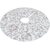 Trendy Roze Goud Marmer Patroon Kerstboom Rok (Gekanteld)