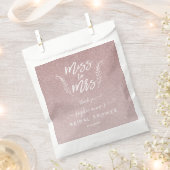 Trendy Roze Goud Miss To Mrs Bruidsfeest Bedankzakje (Geknipt)