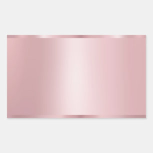 Trendy Roze Goud Moderne Elegante Lege Sjabloon Rechthoekige Sticker