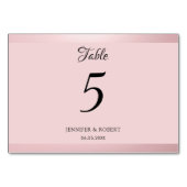 Trendy Roze Goud Moderne Script Elegante Sjabloon Kaart (Achterkant)