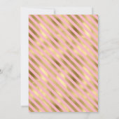 Trendy roze gouden ballonnen Verjaardag Kaart (Achterkant)