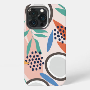 Trendy Roze Groen Blauw Blush Kokosnoot Stevige Ho iPhone 13 Pro Hoesje