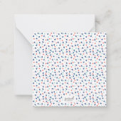 Trendy Roze Ijs Naam Modern Persoonlijk Notitiekaartje (Achterkant)