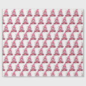 Trendy Roze Kabouter Valentijnsdag Inpakpapier (Vlak)