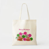 Trendy roze kerstkeukenbroodjes tote bag (Voorkant)