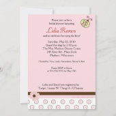 Trendy Roze Ladybug 5x7 Vrijgezellenfeest uitnodig Kaart (Voorkant)