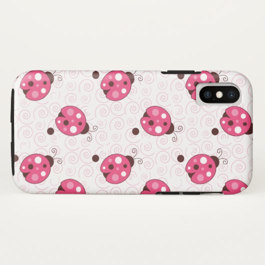 Trendy Roze Ladybugs-celkwestie Case-Mate iPhone Case (Achterkant (horizontaal))