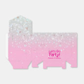 Trendy Roze Laten we feest verjaardag Bedankdoosjes (Uitgevouwen)