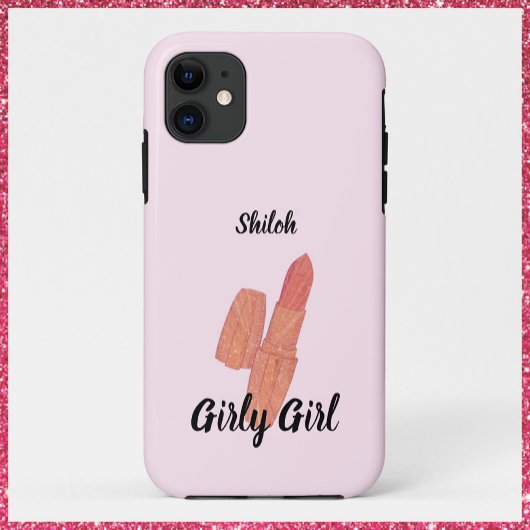 Trendy Roze Lippenstift Case-Mate iPhone Case