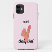 Trendy Roze Lippenstift Case-Mate iPhone Case (Achterkant)