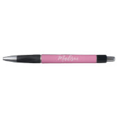 Trendy Roze Meisjesnaam Handgeschreven Manuscript  Pen (Voorkant)