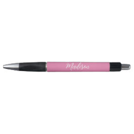 Trendy Roze Meisjesnaam Handgeschreven Manuscript  Pen
