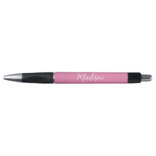 Trendy Roze Meisjesnaam Handgeschreven Manuscript Pen