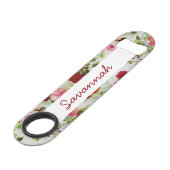 Trendy  - roze monogram afdrukken speed flessenopener (Voorkant Gekanteld)