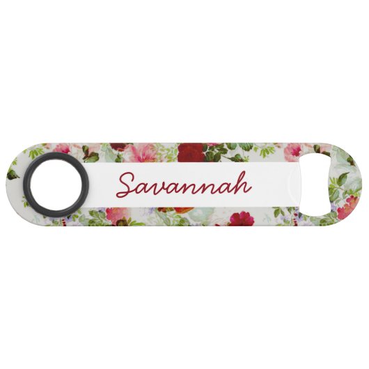 Trendy  - roze monogram afdrukken speed flessenopener (Voorkant (Horizontaal))