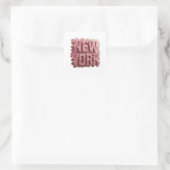 Trendy Roze NEW YORK Label Ontwerp (Tas)