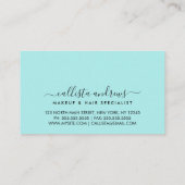 Trendy Roze Ombre Make-up Haarsalon Visitekaartje (Achterkant)