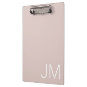 Trendy Roze Oversized Monogram Initialen Klembord (Links)