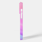 Trendy roze paarse pastelkleurige gradiënt Case-Mate iPhone case (Achterkant / Links)