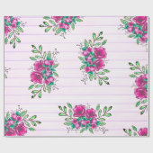 Trendy roze papier en vuilnisbakken (Vlak)