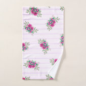Trendy roze papier en vuilnisbakken bad handdoek (Handdoek)