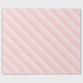 Trendy roze perzik kleur tinten strepen Sjabloon Cadeaupapier (Vlak)