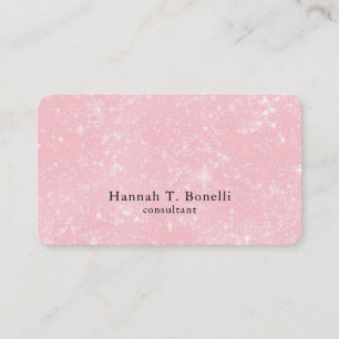 Trendy roze platte Creative Modern Feminine Visitekaartje