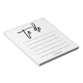 Trendy roze poolpunten en typografie om een lijst  notitieblok (Schuin)