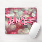Trendy Roze Prinses Bokeh Muismat (Met muis)