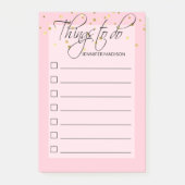 Trendy roze rode doosjes post-it® notes (Voorkant)