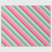 Trendy roze rode mint groen elegant modern kleurri cadeaupapier (Vlak)