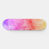 Trendy roze rood blauw Paars geel Persoonlijk Skateboard (Horizontaal)