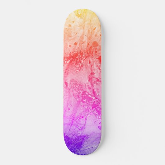 Trendy roze rood blauw Paars geel Persoonlijk Skateboard (Voorkant)