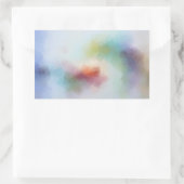 Trendy Roze Rood Geel Oranje Blauw Groen Aangepast Rechthoekige Sticker (Tas)