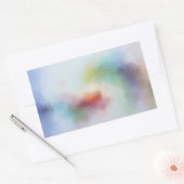 Trendy Roze Rood Geel Oranje Blauw Groen Aangepast Rechthoekige Sticker (Envelop)