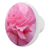 Trendy roze roos keramiek schattig boho bloemenwit keramische knop (Rechts)