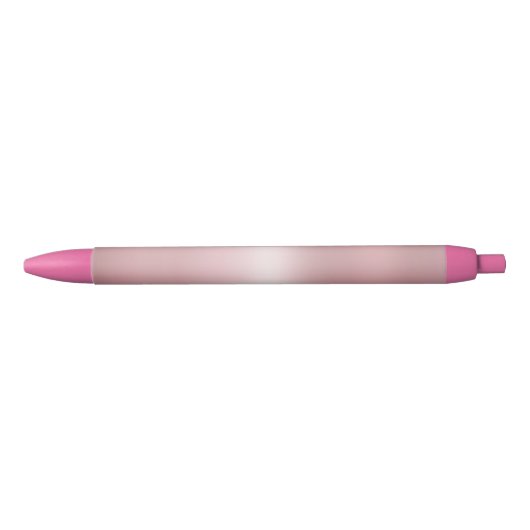 Trendy Roze Rose Goud Modern Elegant Sjabloon Zwarte Inkt Pen (Voorkant)
