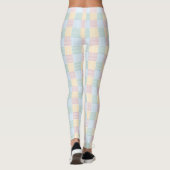 Trendy roze roze roze groen geel leggings (Achterkant)