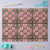 Trendy roze rozen mooi Collectie Tissuepapier (Craft)