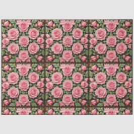 Trendy roze rozen mooi Collectie Tissuepapier