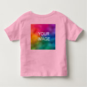 Trendy roze Sjabloon met twee schijfjes aanpassen Kinder Shirts (Achterkant)