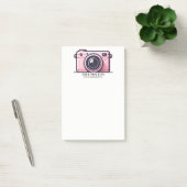 Trendy Roze Snapshot Shoot Camera Fotografie  Post-it® Notes (Kantoor)