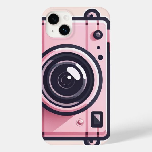 Trendy Roze Snapshot Shoot Camerafotografie Case-Mate iPhone Case (Achterkant)