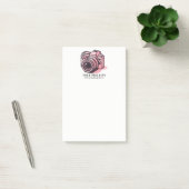 Trendy Roze Spiegelloze Fotocamera Gepersonaliseer Post-it® Notes (Kantoor)